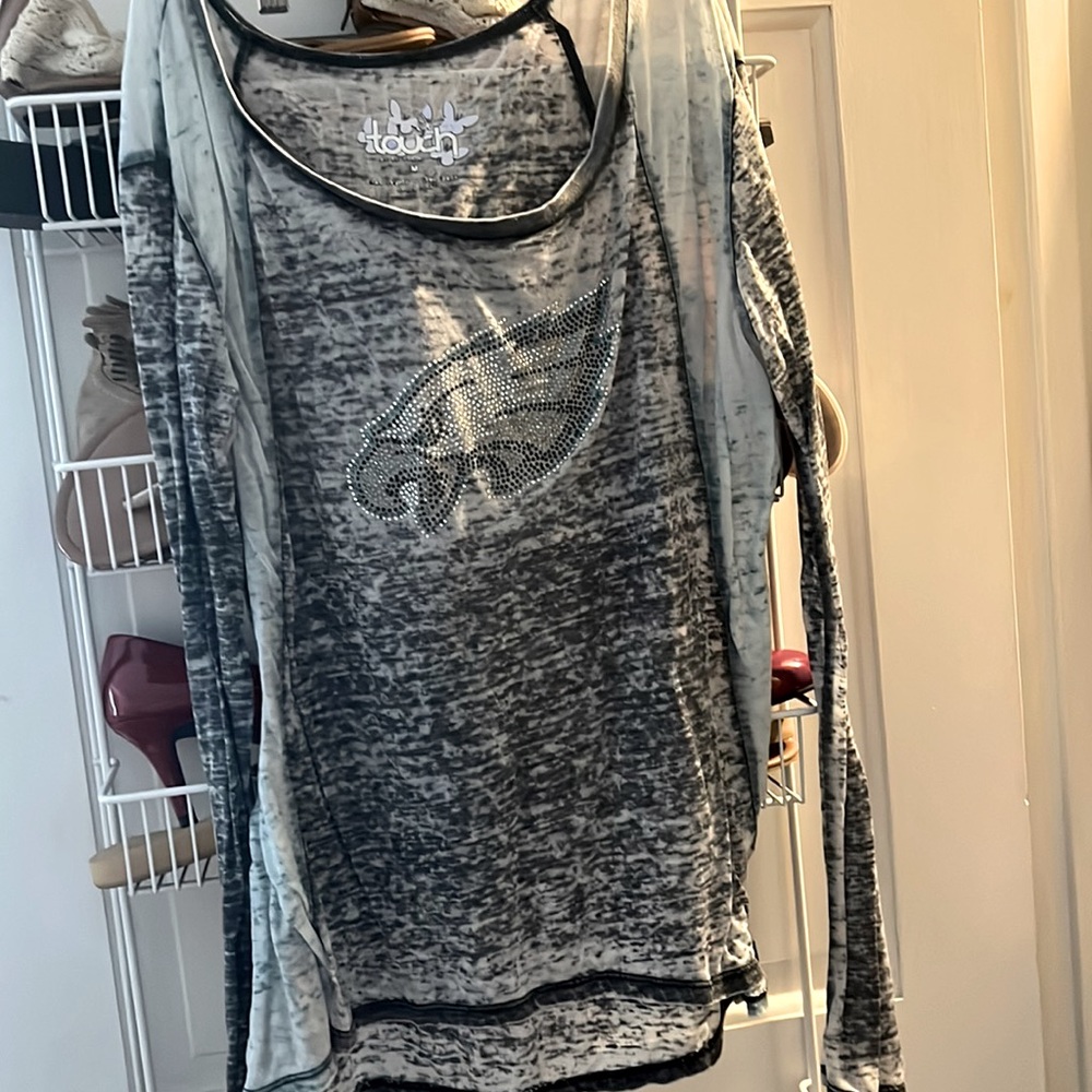 Philadelphia Eagles burnout tee 🦅💚🖤